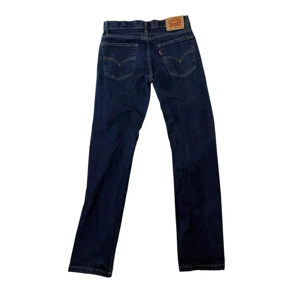 Levis 502 Boys Denim Jeans Sz 16 Reg 28 x 30